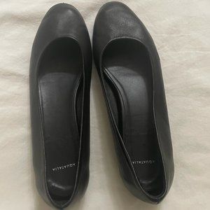 Aquatalia Leather Black Ballet Flats (Size 8)